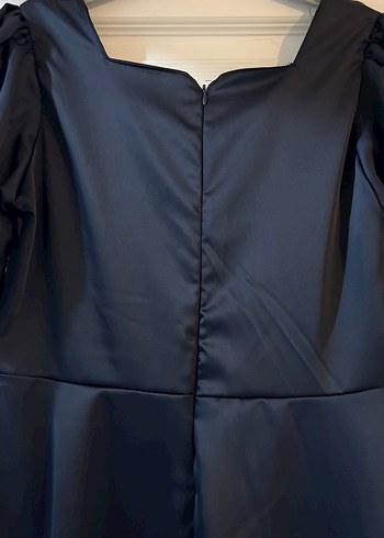 Lacivert prenses model abiye elbise özel dikim - Görsel 6