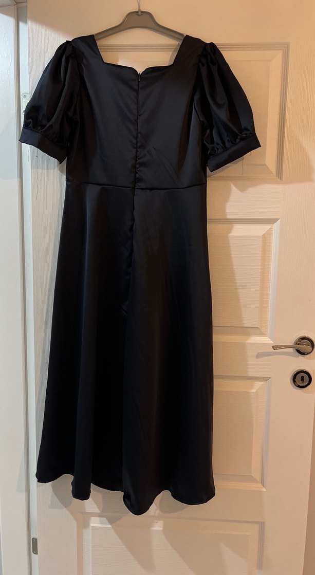 Lacivert prenses model abiye elbise özel dikim - Görsel 5