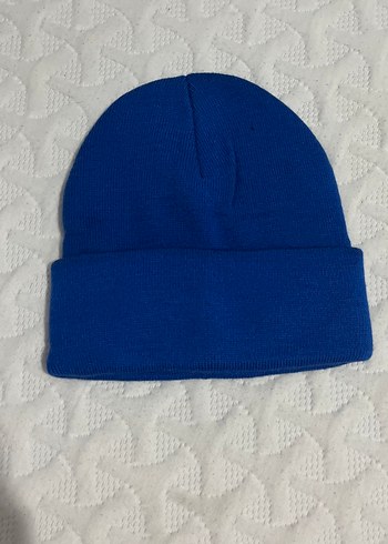 Mavi Örgü Kadın Bere - Görsel 2