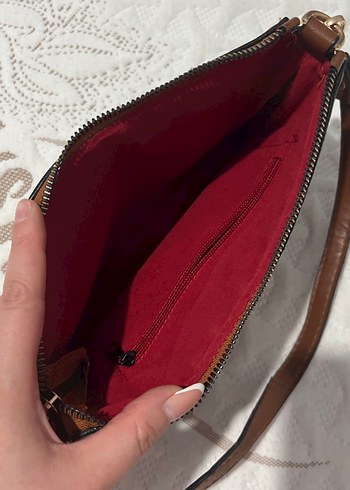 Kahverengi Deri Kadın Çanta - Görsel 2