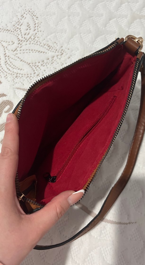 Kahverengi Deri Kadın Çanta - Görsel 2