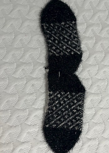 Nakışlı Siyah kadın patiği - Görsel 3