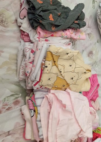 1 Yaş Beden 9-12 aylik kiz bebek kiyafetleri toplu