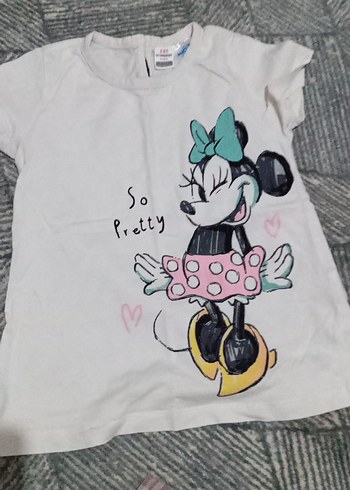 Kız Çocuk Baskılı Kısa Kollu Tişört - Görsel 4