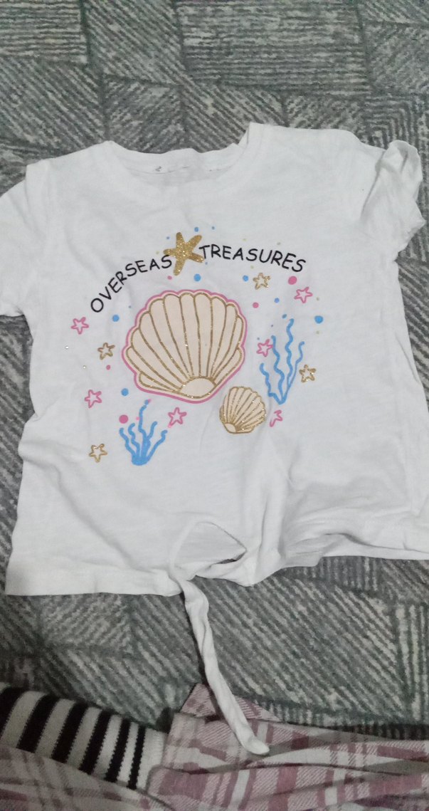 Kız Çocuk Baskılı Kısa Kollu Tişört - Görsel 3