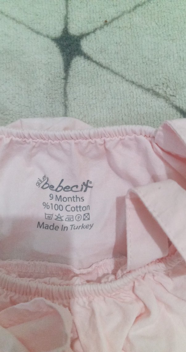 Kız Çocuk Pembe Fırfırlı  Bluz - Görsel 3