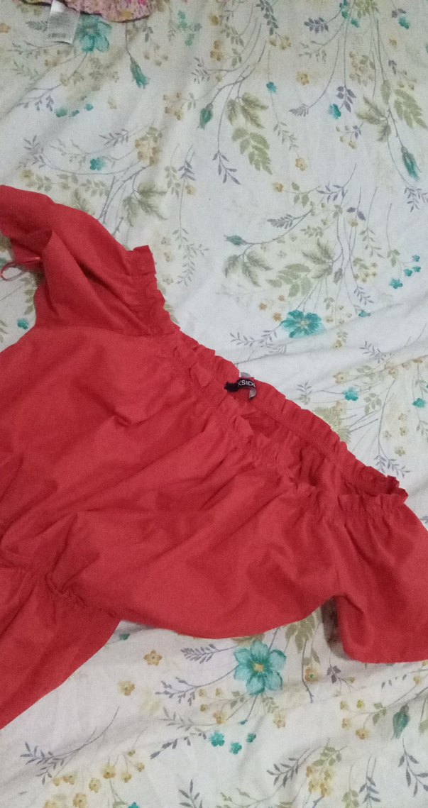 Kırmızı Uzun Askısız Salaş Elbise - Görsel 3