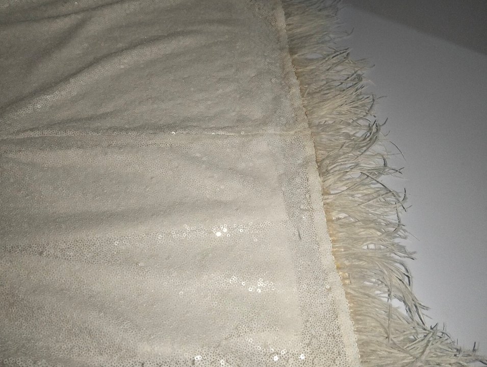 Dantel İşlemeli Beyaz Abiye Elbise - Görsel 4