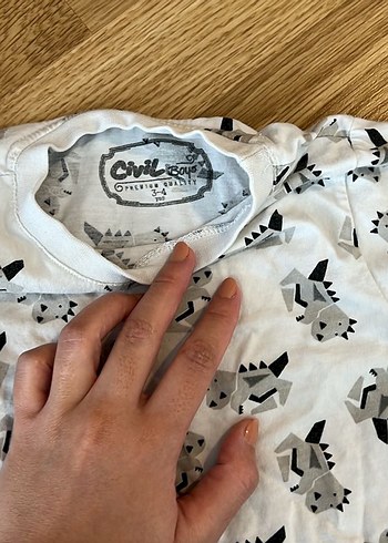 Civil Baskılı Erkek Çocuk Kısa Kollu Tişört