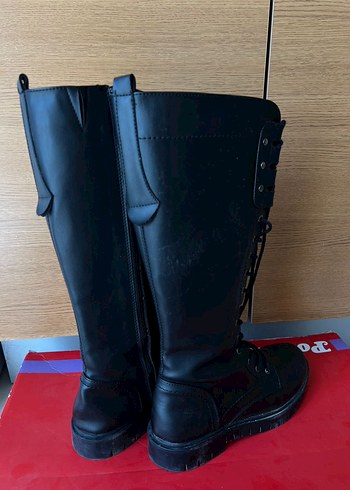 Polaris Kadın Siyah Gotik Stiletto Topuklu Botlar