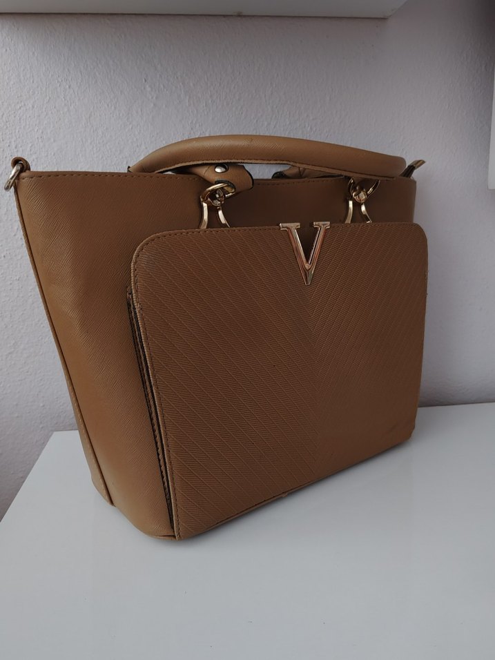 Açık Kahve Tokalı Kadın Çanta - Görsel 2