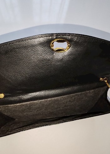 Zincir Detaylı Siyah  Portföy Çanta - Görsel 4