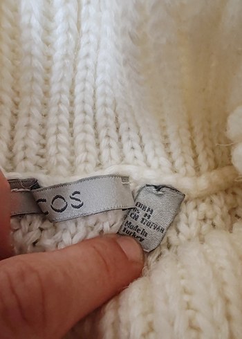 Krem Örgü Boğazlı Kadın Kazak - Görsel 3