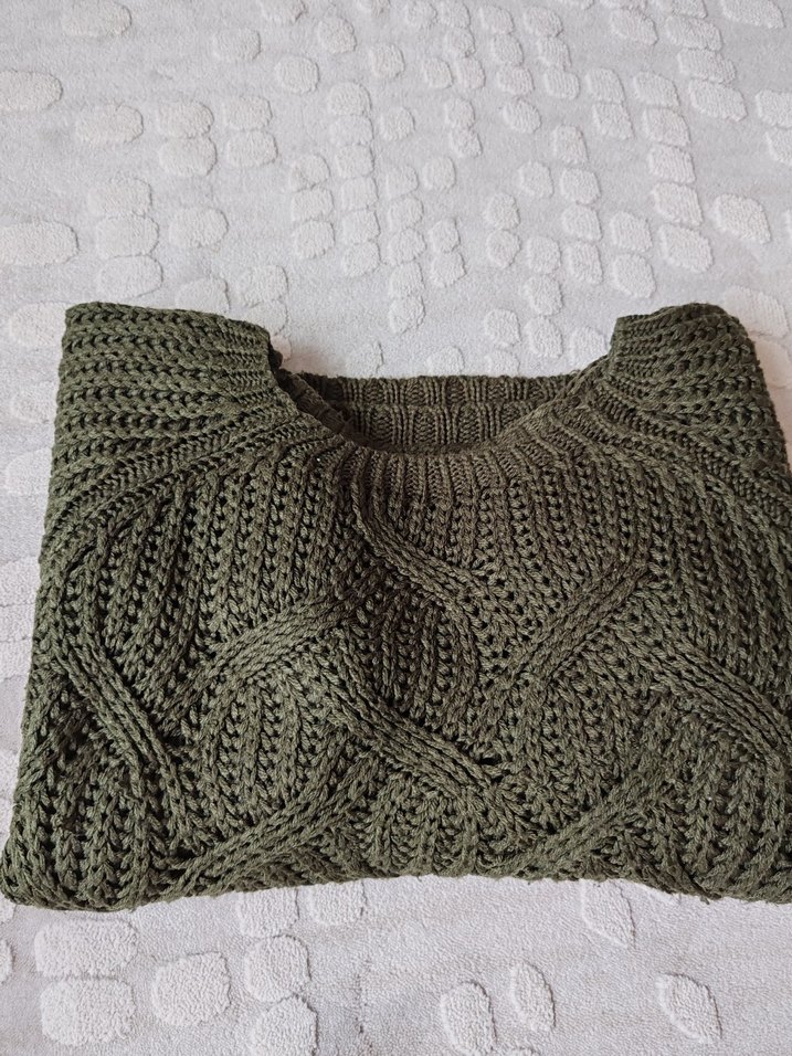 Haki Triko Kazak - Görsel 5