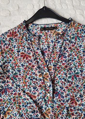 Zara Desenli  Kadın Gömlek - Görsel 5