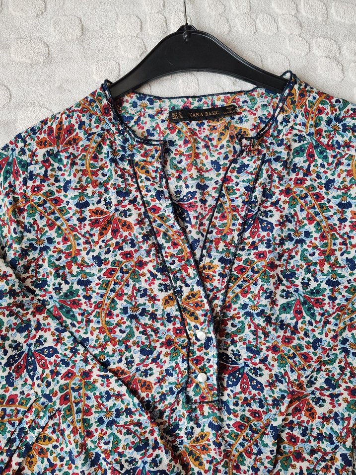 Zara Desenli  Kadın Gömlek - Görsel 5