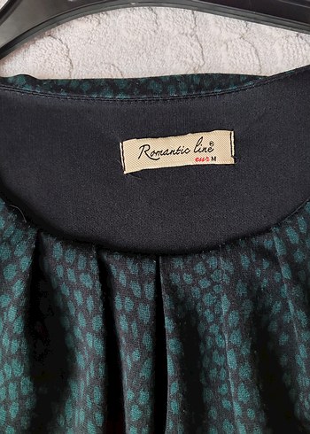 Yeşil Leopar Desenli Elbise - Görsel 3