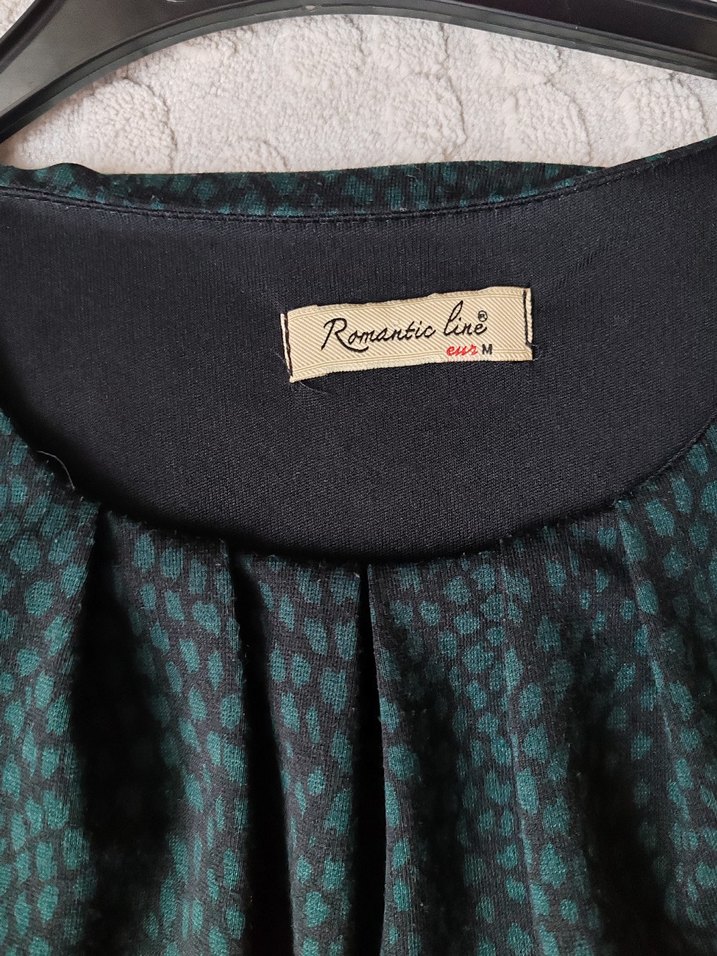 Yeşil Leopar Desenli Elbise - Görsel 3