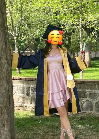 V Yaka Fırfırlı kısa Abiye Elbise - Görsel 8