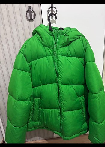 H&M Yeşil Kadın Kışlık Mont