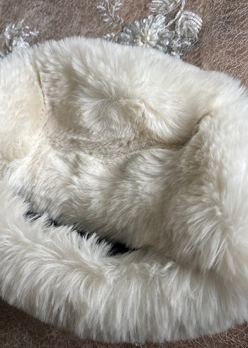 Bej Kadın Bohem Kürklü Kafkas Kalpağı - Görsel 4