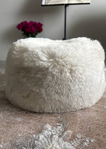 Bej Kadın Bohem Kürklü Kafkas Kalpağı - Görsel 5