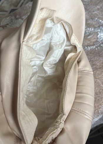 Kürk Detaylı Bej Deri Kadın Şapka - Görsel 3