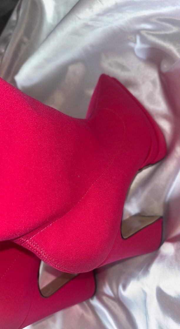 Pembe Stiletto Topuklu Kadın Bot - Görsel 2