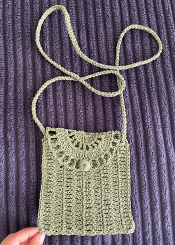 Örgü hasır Çapraz Çanta - Görsel 2