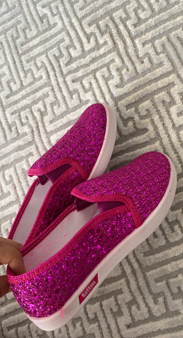 Kettow Pembe Simli Kız Çocuk Loafer - Görsel 3