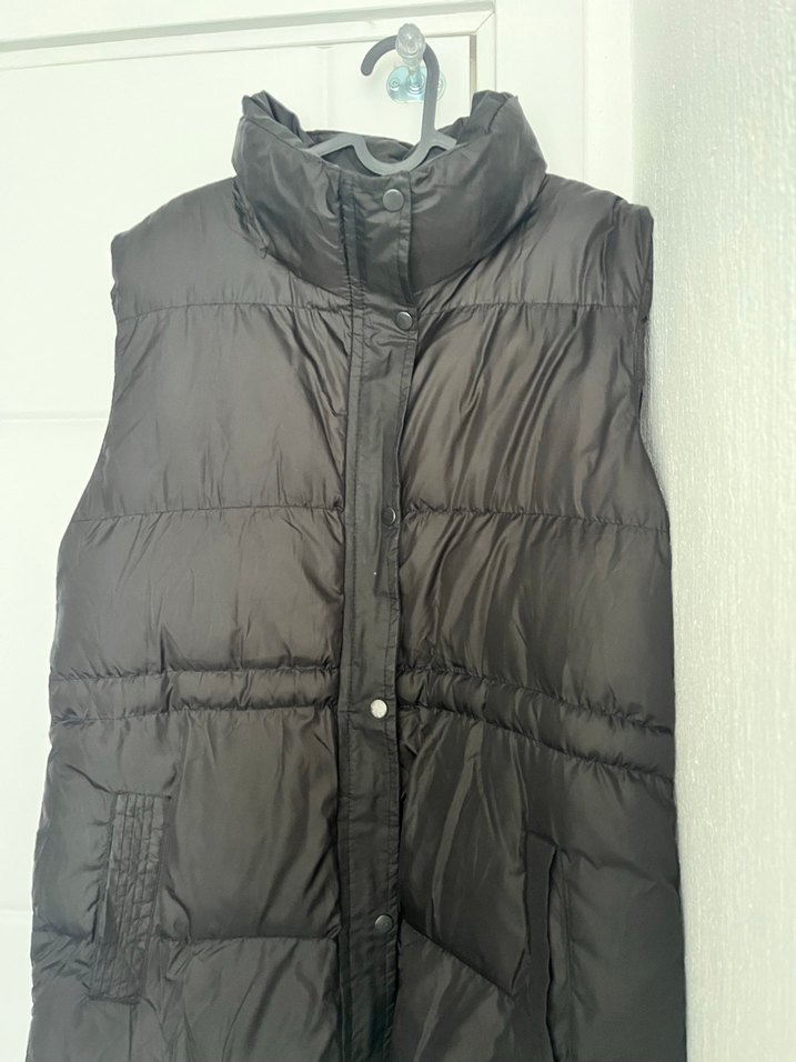 Düğmeli Siyah Kadın Yelek - Görsel 2