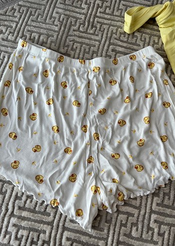 KOTON MARKA Sarı Baskılı Kadın Pijama Takımı - Görsel 3