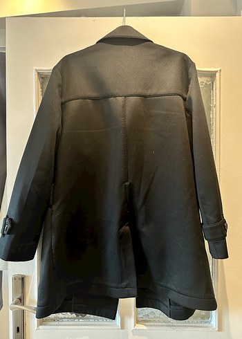 Siyah Erkek Trençkot - Görsel 4