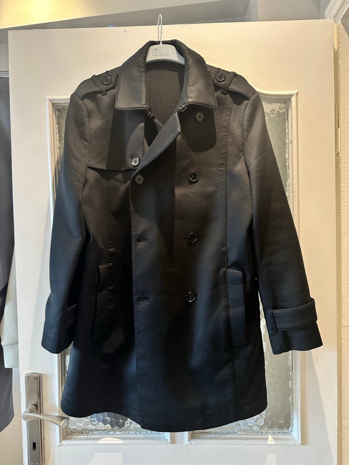 Siyah Erkek Trençkot - Görsel 2