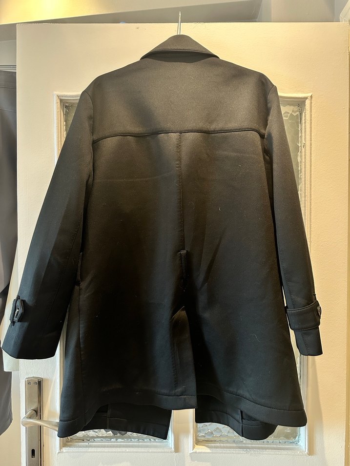 Siyah Erkek Trençkot - Görsel 4