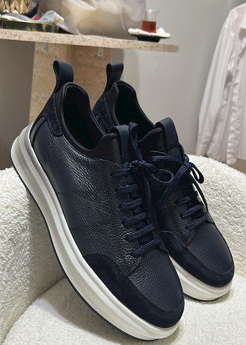 Lacivert Bağcıklı Erkek Günlük Spor Ayakkabı ELLE - Görsel 3