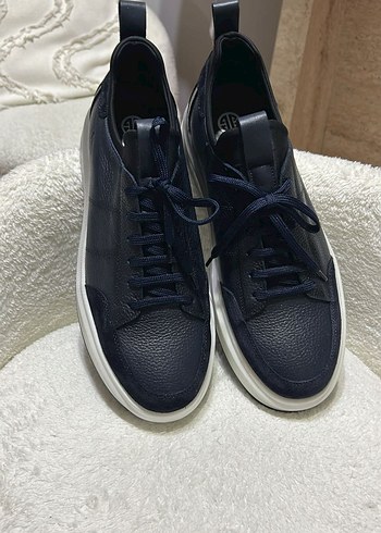 Lacivert Bağcıklı Erkek Günlük Spor Ayakkabı ELLE - Görsel 4