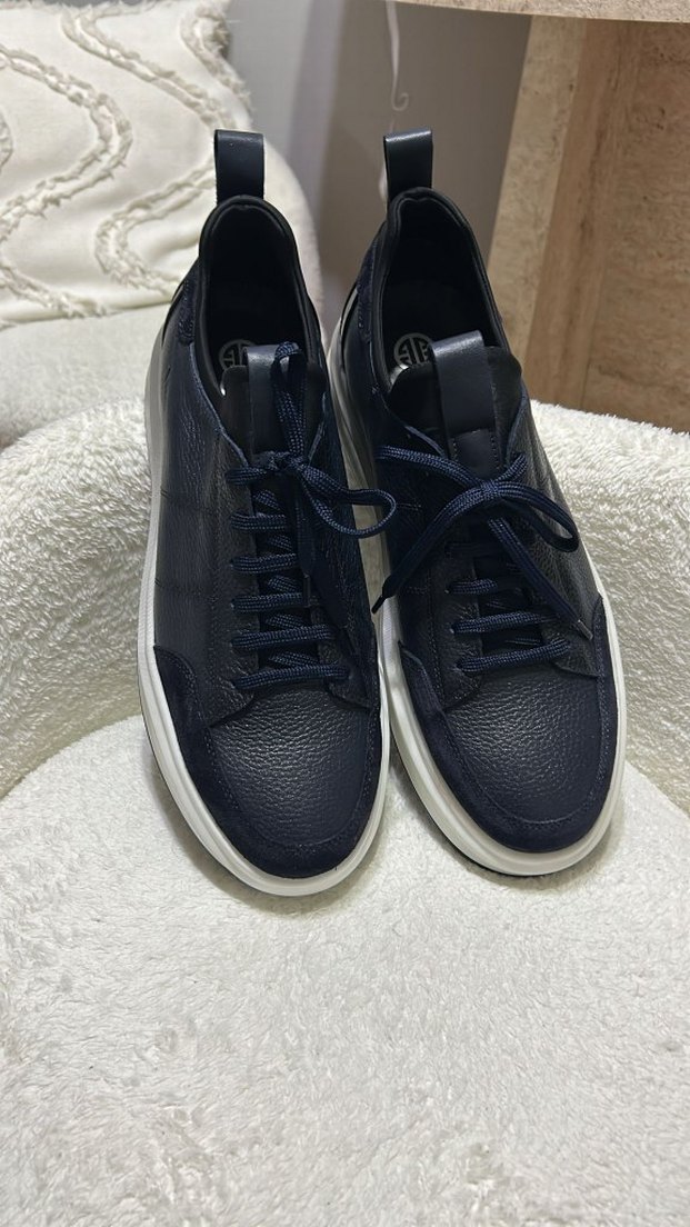 Lacivert Bağcıklı Erkek Günlük Spor Ayakkabı ELLE - Görsel 4