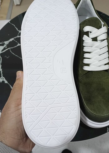 Yeşil Süet Bağcıklı Sneakers HOTİÇ - Görsel 4