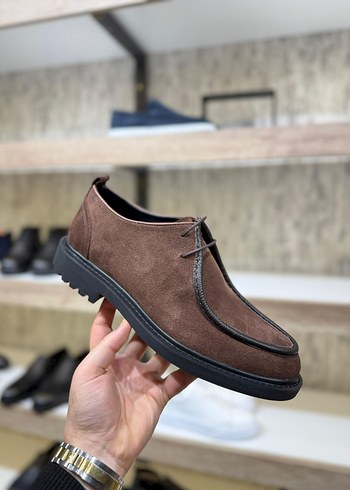 Gri Süet Erkek Günlük Ayakkabı - Görsel 2