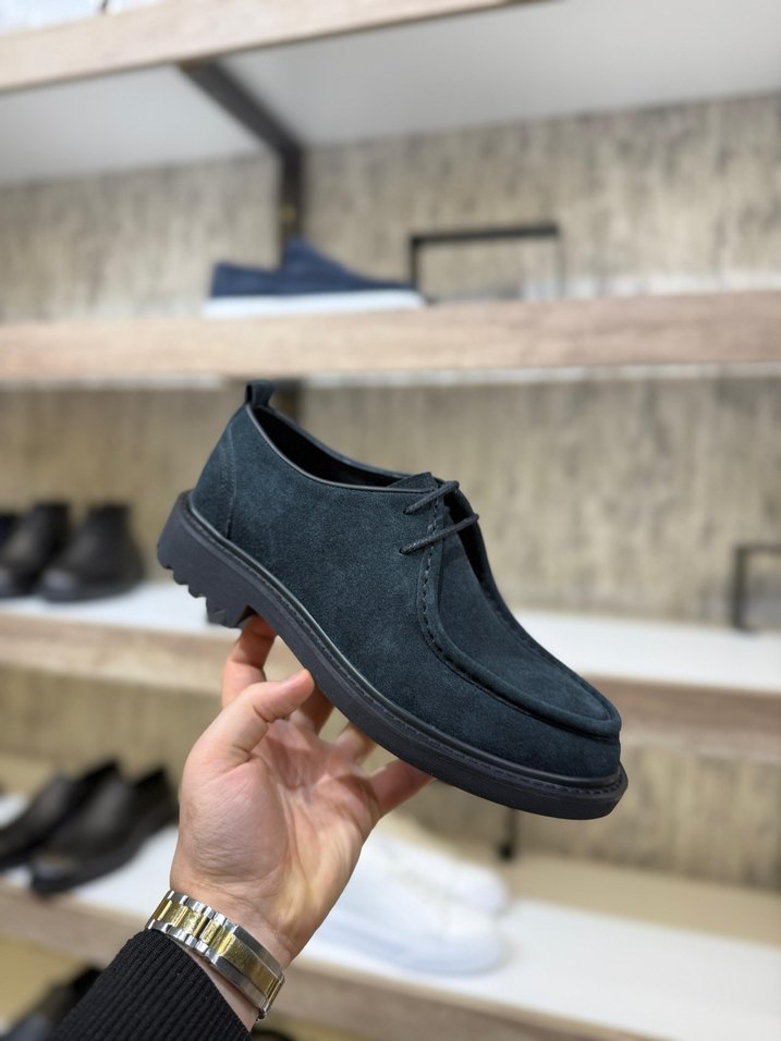 Gri Süet Erkek Günlük Ayakkabı - Görsel 3