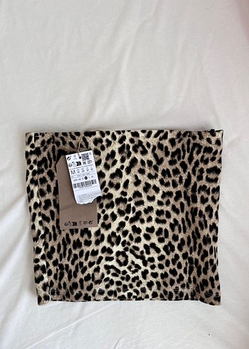 Leopar straplez büstiyer - Görsel 2