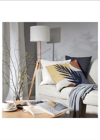 Soyut Desenli Koyu Renkli Dekoratif Yastık - Görsel 3