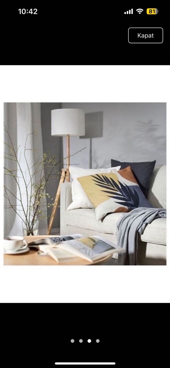 Soyut Desenli Koyu Renkli Dekoratif Yastık - Görsel 3