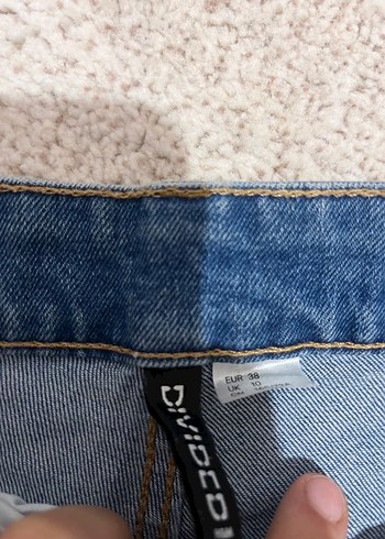 Kadın Mavi Midi Denim Şort - Görsel 4