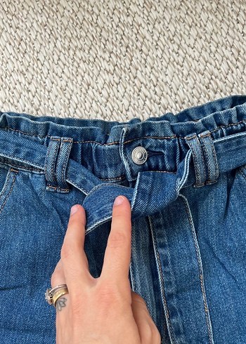 Stradivarius mini kot şort - Görsel 3