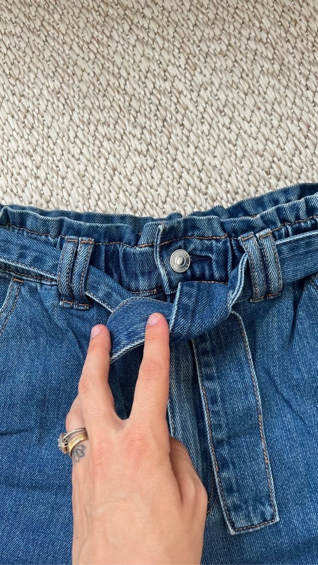 Stradivarius mini kot şort - Görsel 3