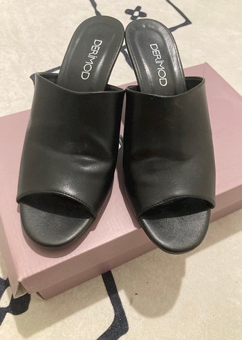 Kadın Siyah Dolgu Topuklu Sandalet - Görsel 4