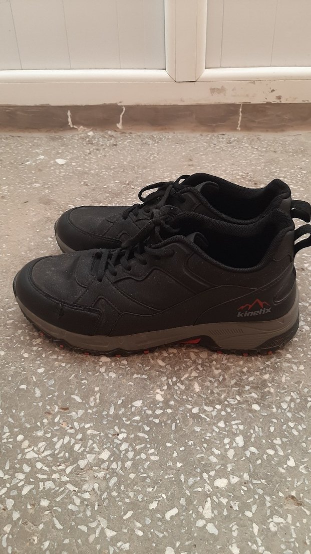 Siyah Bağcıklı unisex kışlık Spor Ayakkabı - Görsel 4