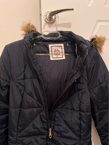 U.S Polo Assn. U.s Polo assn uzun lacivert şişme mont